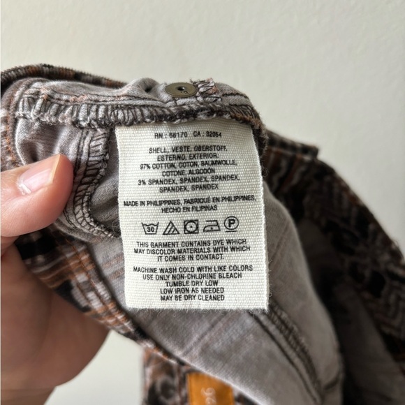 $10 sale 🍓Pilcro Anthropology boho brown and black pants size 26 - Picture 7 of 9